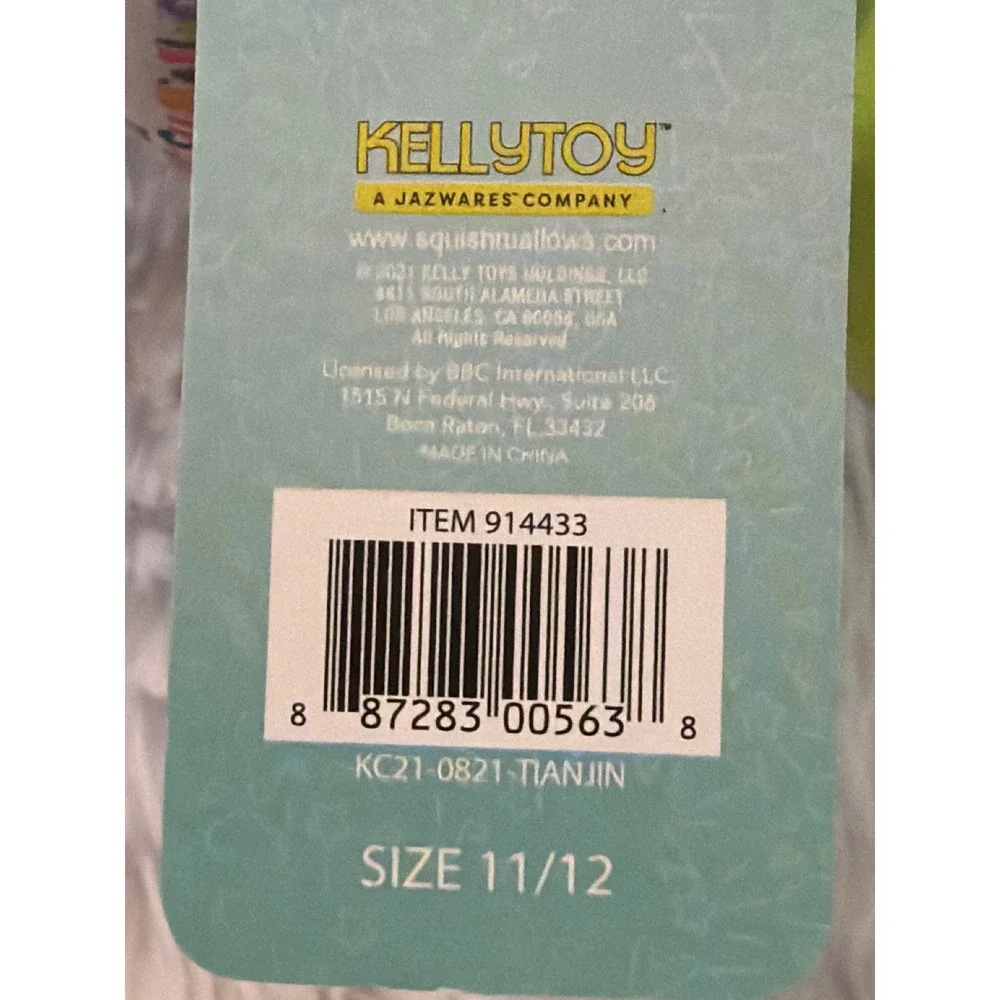 Kellytoy Squishmallows Slippers‎ Kids Size 11-12 Holiday Christmas Squishmallow